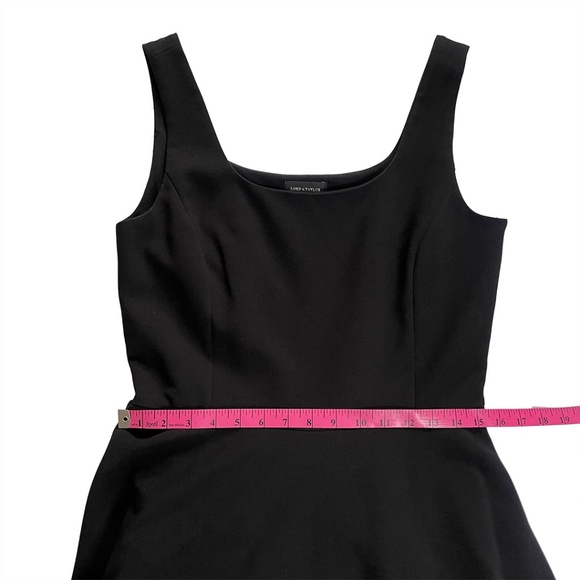 Lord & Taylor Black Fit n' Flare Cocktail Prom Dress Sz S - Picture 7 of 14